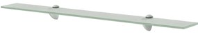 Prateleiras flutuantes 2 pcs vidro 80x10 cm 8 mm