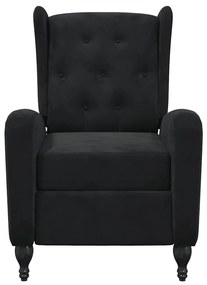 Poltrona de massagens reclinável veludo preto