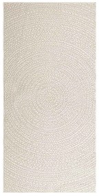 Tapete ZIZUR creme 100x200cm aspeto de juta interior e exterior