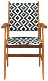 Cadeiras de jardim 2 pcs madeira de acácia maciça