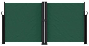 Toldo lateral retrátil 120x1200 cm verde-escuro