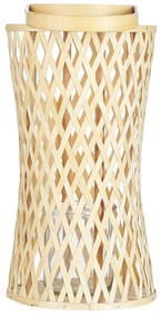 Lanterna em bambu cor natural 38 cm MACTAN Beliani