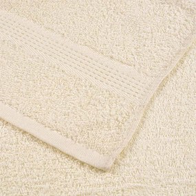 Toalhas de mãos 4 pcs 50x100 cm 360 gsm 100% algodão creme