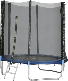 Trampolim de exterior com rede de segurança de Ø180 cm para crianças e adultos