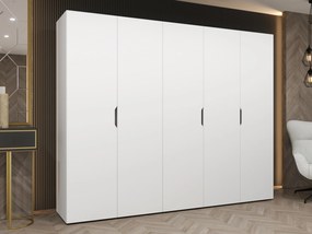 Roupeiro Hartford 515, Branco, 202x250x50cm, 171.5 kg, Portas para roupeiro: Com dobradiças