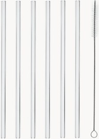 Palhinhas em vidro borossilicato Basic, conjunto de 6