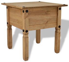 vidaXL Mesa de apoio Corona Range 53,5x53,5x55 cm pinho mexicano