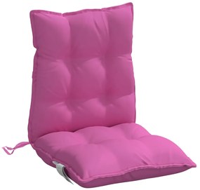 Almofadões cadeira encosto baixo 6 pcs tecido oxford rosa