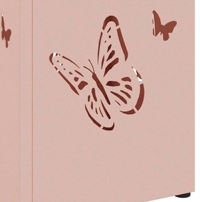 Suporte para Guarda-Chuva Rosa Metal Médio Inserções Decorativas