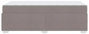Estrutura da Cama Cinzento-acastanhado 90 x 200 cm tecido
