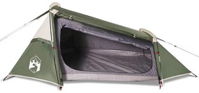 Tenda de campismo túnel para 2 pessoas impermeável verde