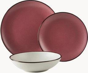 Conjunto de loiça Pink Moon, 6 pessoas, conjunto de 18