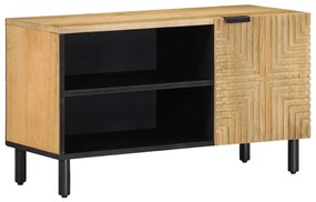 Móvel de TV 80x31,5x46 cm madeira de mangueira maciça castanho
