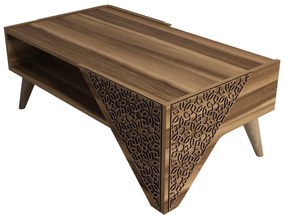 Mesa de Centro Beril – Nogueira – 105x58x40 cm