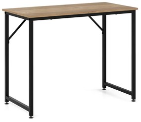 Mesa de computador pequena de 40 polegadas com estrutura de metal resistente - branca