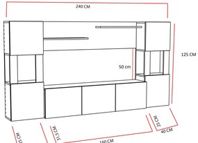 Unidade TV Lore – Branco – 160x125x31,5 cm
