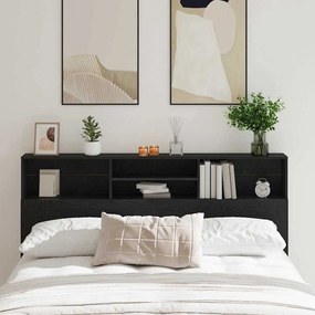vidaXL Cabideiro Black Oak da 180 x 19 x 103,5 cm