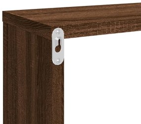 Prateleiras em cubo 4pcs derivados de madeira carvalho castanho
