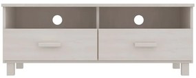 Móvel de TV HAMAR 106x40x40 cm pinho maciço branco