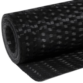 Tela de varanda 400x80 cm vime PE preto