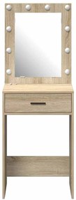 Toucador com Luzes LED Carvalho Sonoma 50x41x135 cm