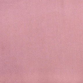 Cadeira de descanso com banco veludo rosa