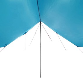 Lona de campismo 460x305x210 cm impermeável azul