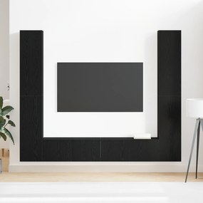 Conjunto de 6 Peças de Gabinete para Televisão vidaXL Montado na Pared