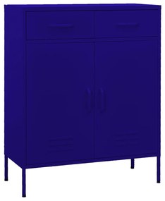 Armário de arrumação aço 80x35x101,5 cm azul-marinho