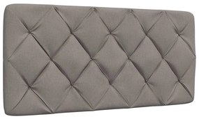 Cama com colchão 100x200 cm tecido cinzento-acastanhado