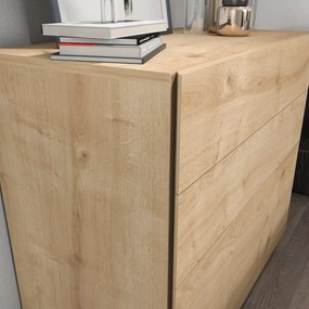 Cómoda Lines – Carvalho – 90 cm x 45 cm x 81,6 cm
