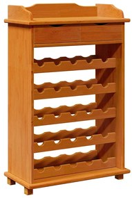 Aparador de Vinho 90x60x30 cm Madeira Sólida de Pinho