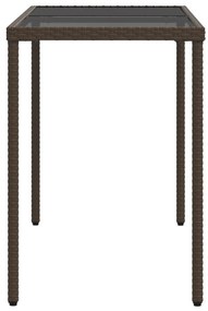 5 pcs conjunto jantar p/ jardim c/ almofadões vime PE castanho