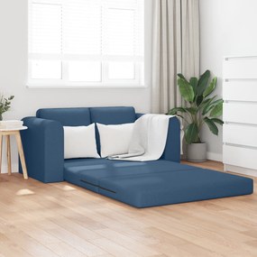 vidaXL Sofá Cama 2 em 1 Azul 148x71x83 cm Tecido