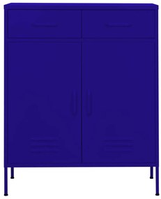 Armário de arrumação aço 80x35x101,5 cm azul-marinho
