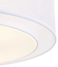 Candeeiro de tecto moderno branco 50 cm 3 luzes - Drum Duo Moderno