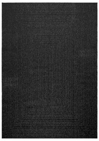 Tapete ZIZUR antracite 160x230 cm aspeto juta interior exterior