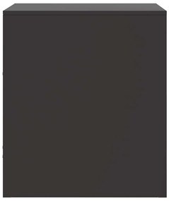 Mesas de cabeceira 2 pcs 34,5x39x44 cm aço preto