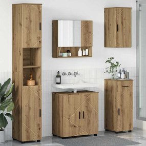 vidaXL Conjunto de Móveis para Banheiro 5 pcs carvalho artisiano