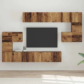 Conjunto de móvel de TV com prateleira Outros com armazenamento 10 pcs