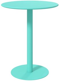 HOMCOM Mesa de Refeição Redonda para 2 Pessoas Mesa de Cozinha de Aço para Interior e Exterior Ø60x72 cm Verde | Aosom Portugal