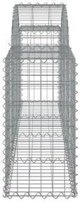 Cestos gabião arqueados 25pcs 200x30x60/80 cm ferro galvanizado