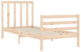 Cama sem colchão 100x200 cm madeira de pinho maciça