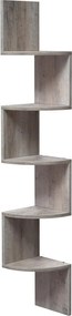 Prateleira de canto 20 x 20 x 127,5 cm Greige