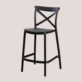 Pack De 4 Bancos Altos Empilháveis Em Polipropileno Otax Preto & ↑65 Cm - Sklum