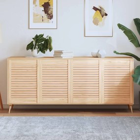 Portas de armário 4 pcs com design de persiana pinho maciço
