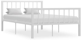vidaXL Estrutura de cama 120x200 cm metal branco
