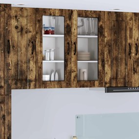 vidaXL Armário de Cozinha 2 pcs Carvalho Defumado 40 x 31 x 80 cm