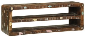 Armário de TV 100x32x36 cm Madeira Sólida Recuperada