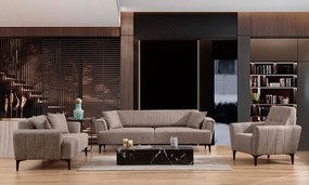 Sofá-cama 3 Lugares Hamlet – Castanho Claro – 230 cm x 95 cm x 77 cm